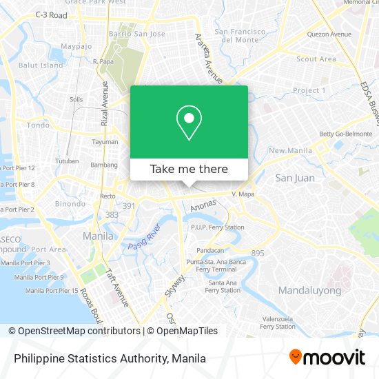 Philippine Statistics Authority map