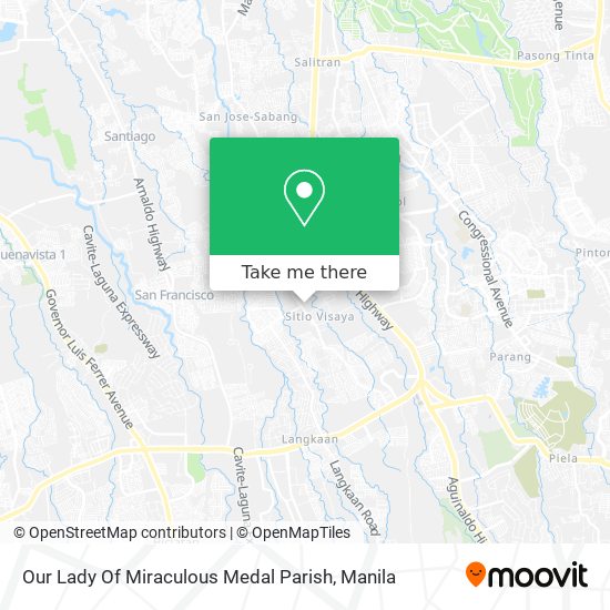 Our Lady Of Miraculous Medal Parish map