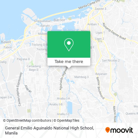 General Emilio Aguinaldo National High School map