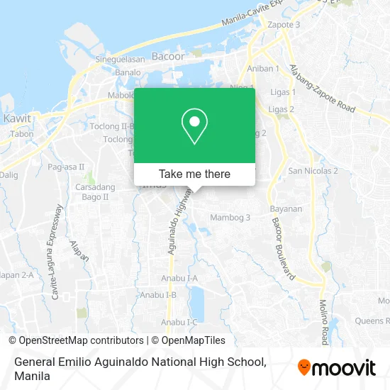 General Emilio Aguinaldo National High School map