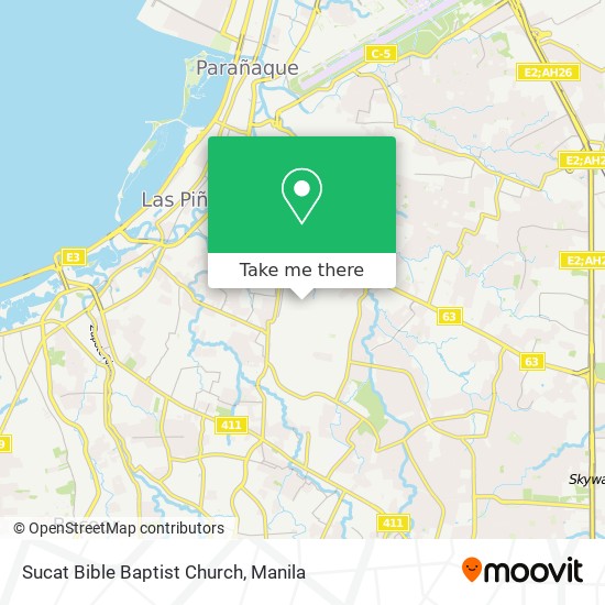 Sucat Bible Baptist Church map
