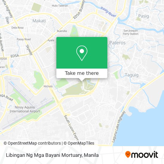 Libingan Ng Mga Bayani Mortuary map