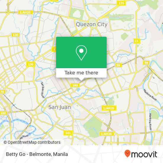 Betty Go - Belmonte map