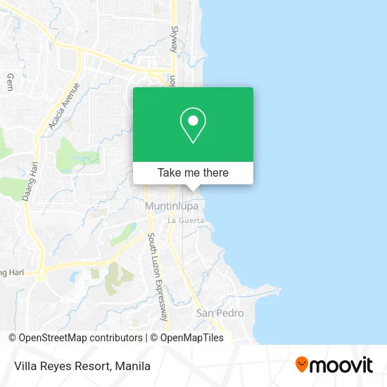 Villa Reyes Resort map