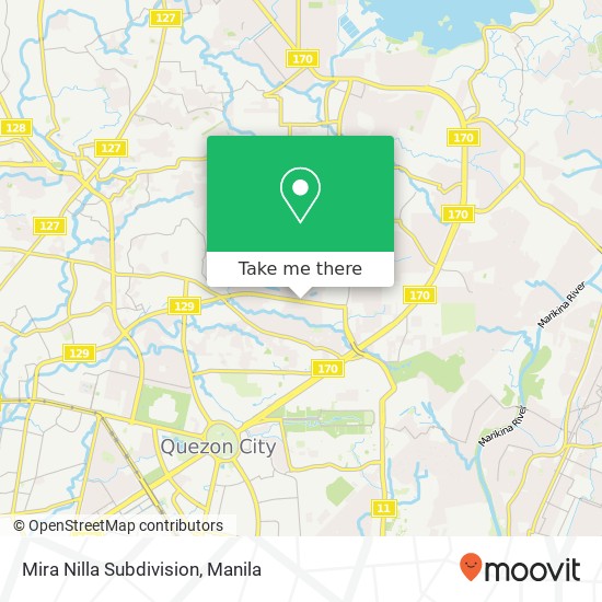 Mira Nilla Subdivision map