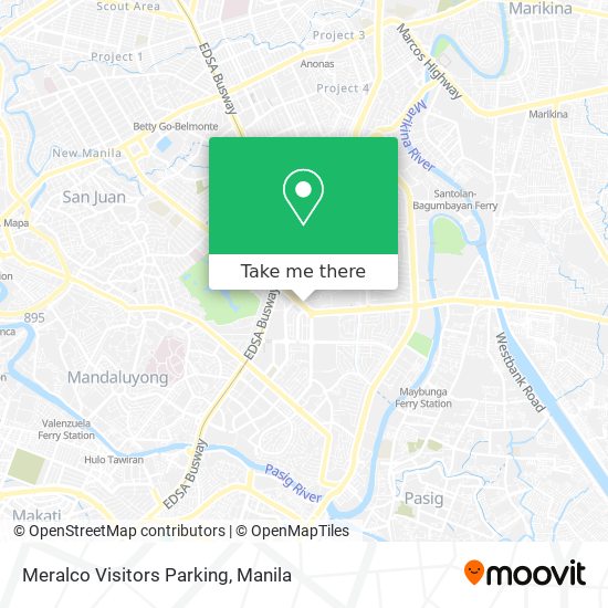Meralco Visitors Parking map