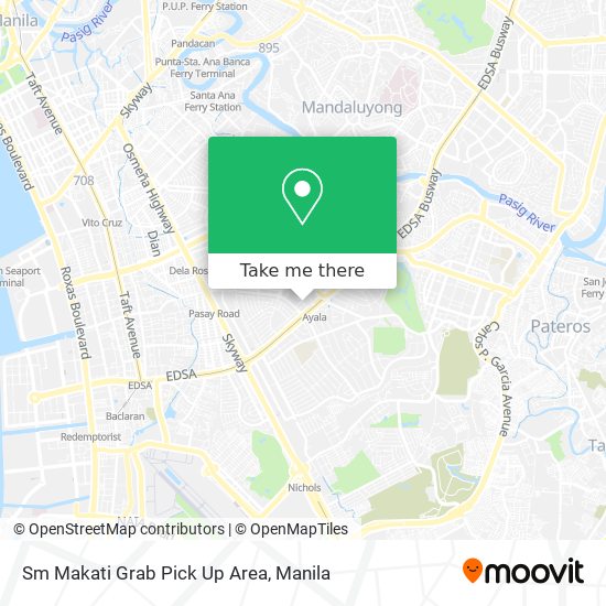 Sm Makati Grab Pick Up Area map