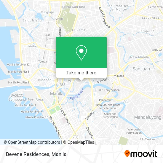 Bevene Residences map
