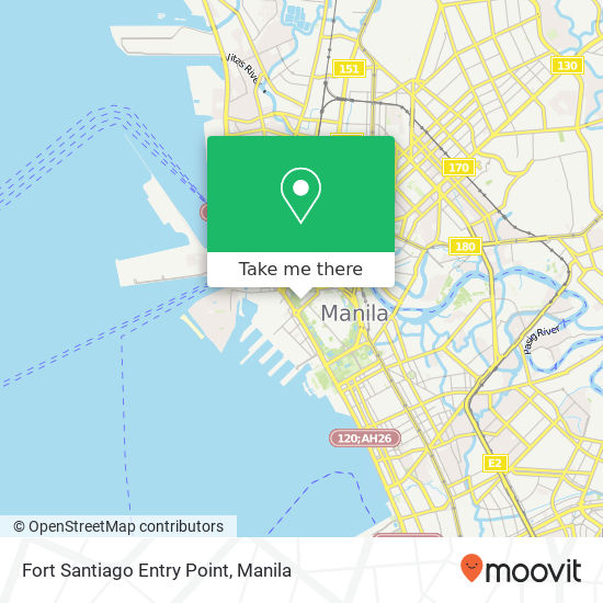 Fort Santiago Entry Point map