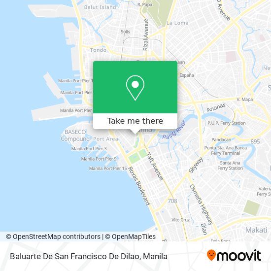 Baluarte De San Francisco De Dilao map