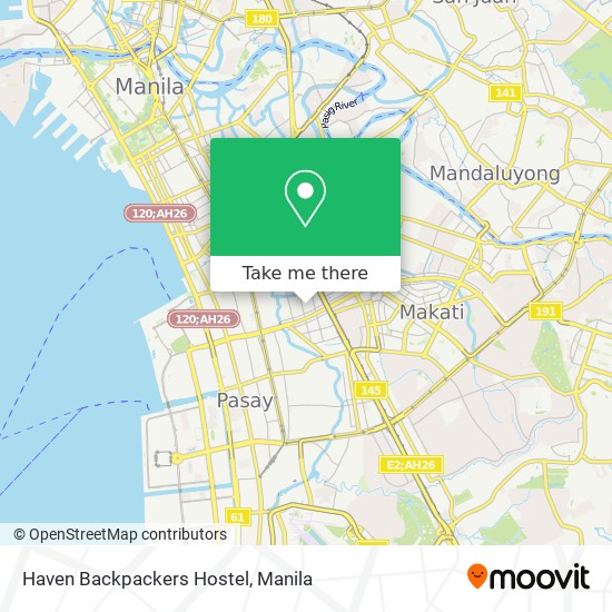 Haven Backpackers Hostel map