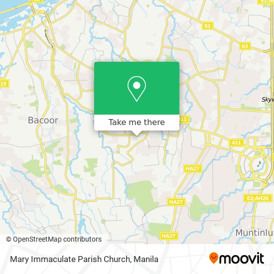 Mary Immaculate Parish Church map