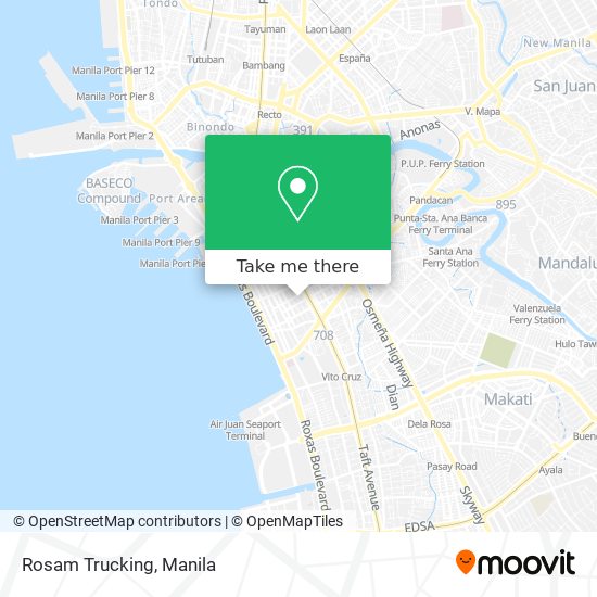 Rosam Trucking map