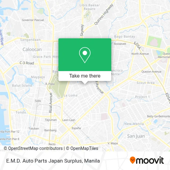 E.M.D. Auto Parts Japan Surplus map