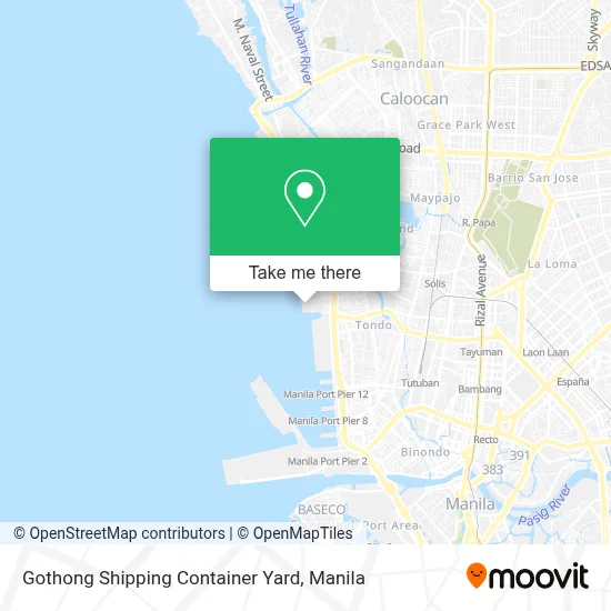 Gothong Shipping Container Yard map