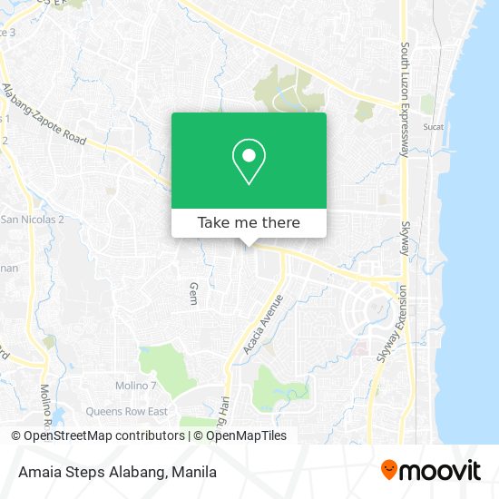 Amaia Steps Alabang map