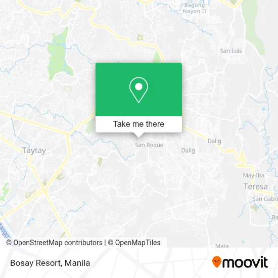 Bosay Resort map