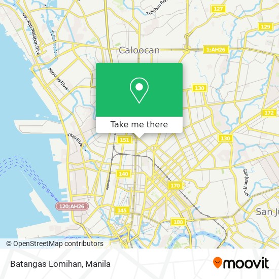 Batangas Lomihan map