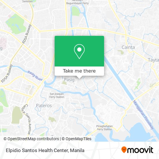 Elpidio Santos Health Center map