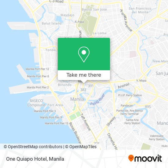 One Quiapo Hotel map