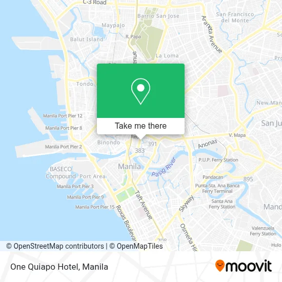 One Quiapo Hotel map