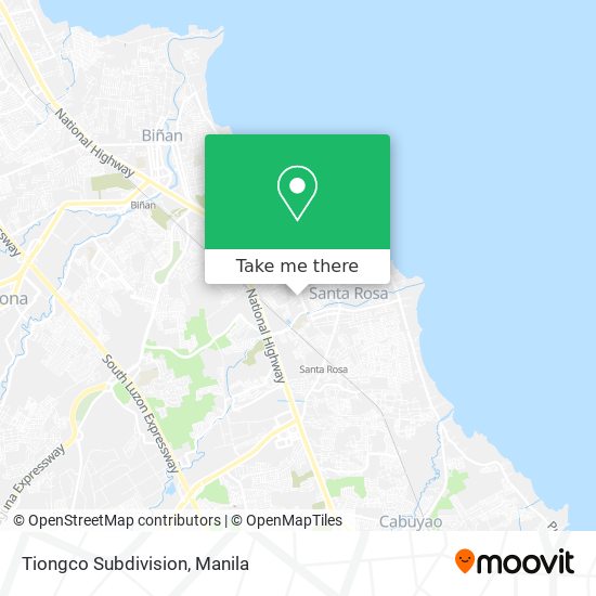 Tiongco Subdivision map