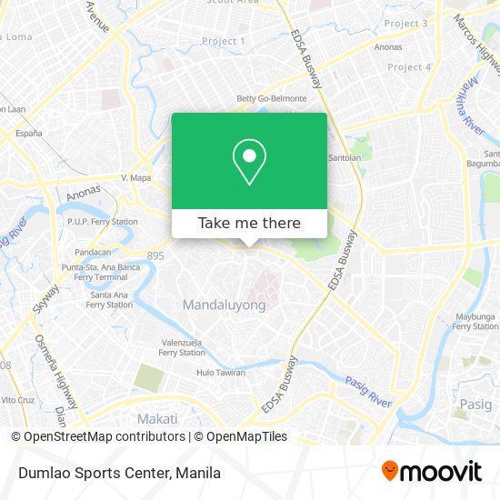 Dumlao Sports Center map