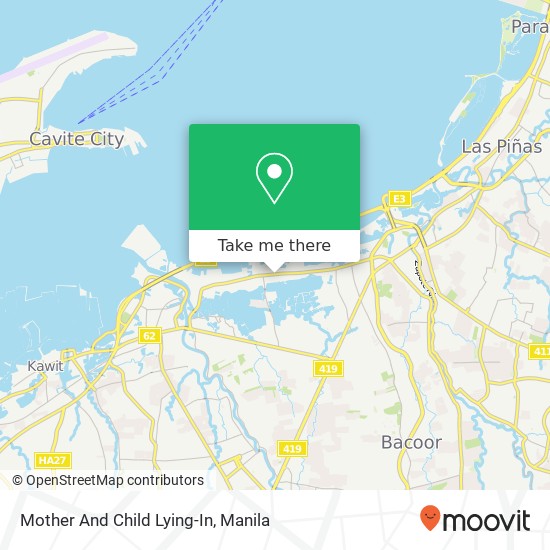 Mother And Child Lying-In map