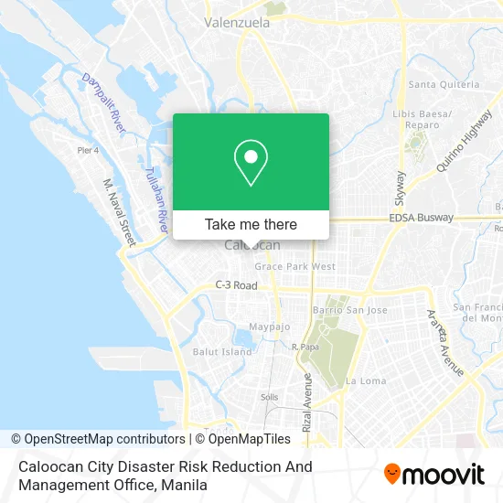 Caloocan City Disaster Risk Reduction And Management Office map