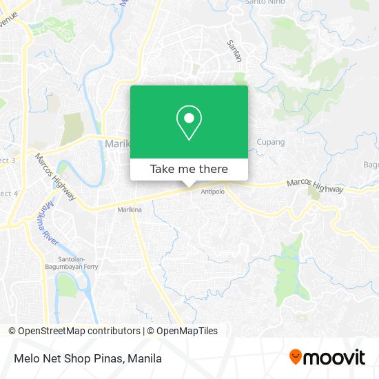 Melo Net Shop Pinas map