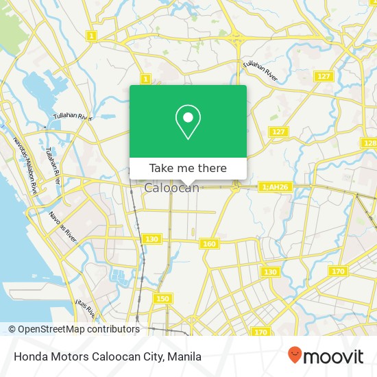 Honda Motors Caloocan City map