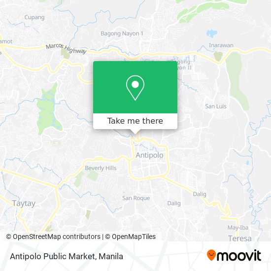 Antipolo Public Market map