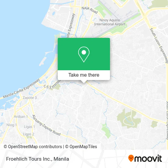 Froehlich Tours Inc. map