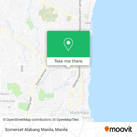 Somerset Alabang Manila map