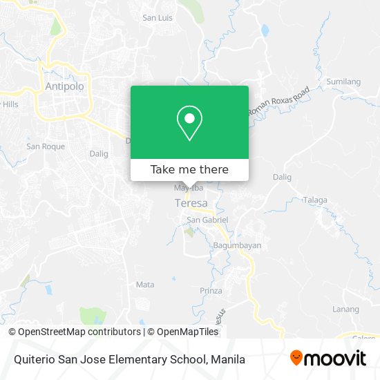 Quiterio San Jose Elementary School map