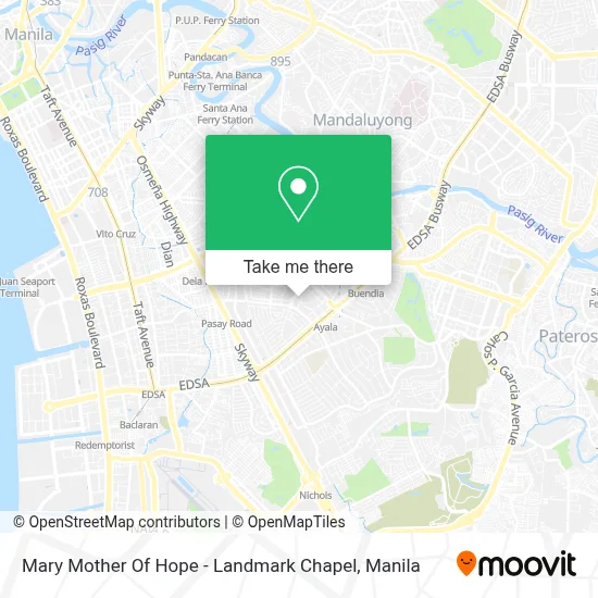 Mary Mother Of Hope - Landmark Chapel map
