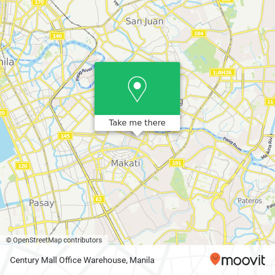Century Mall Office Warehouse map