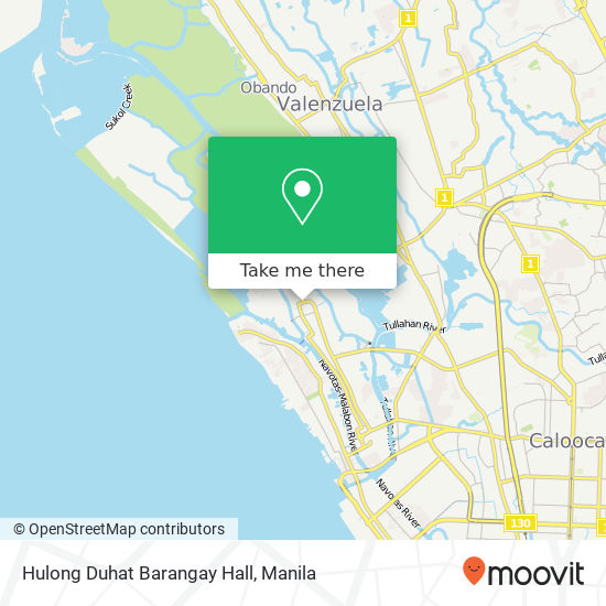 Hulong Duhat Barangay Hall map
