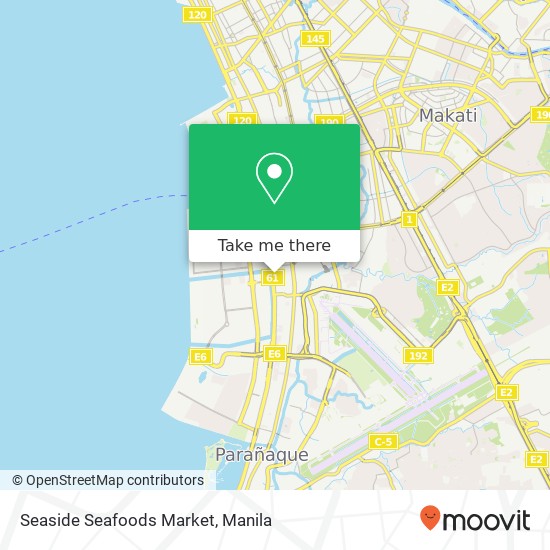 Seaside Seafoods Market map
