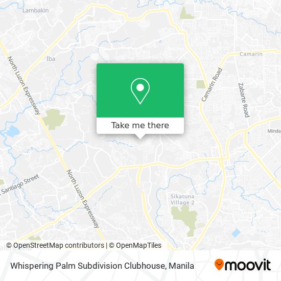 Whispering Palm Subdivision Clubhouse map