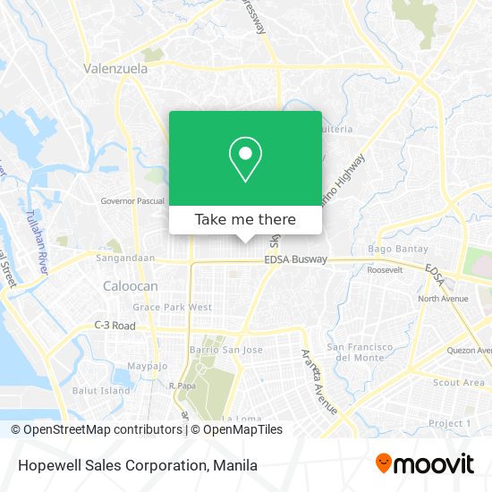 Hopewell Sales Corporation map