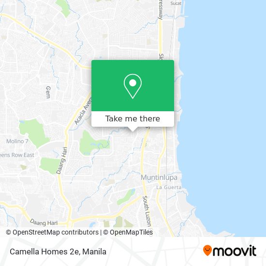 Camella Homes 2e map