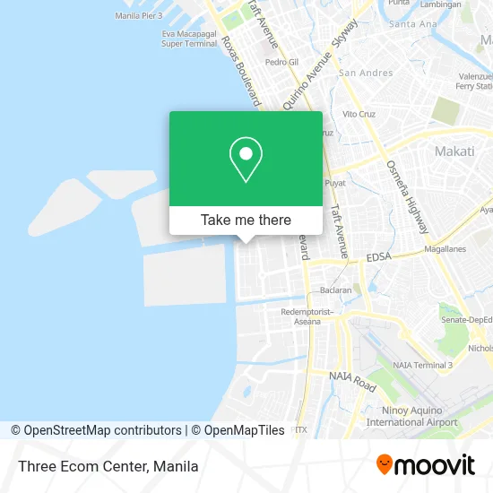 Three Ecom Center map