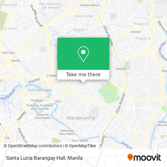 Santa Lucia Barangay Hall map