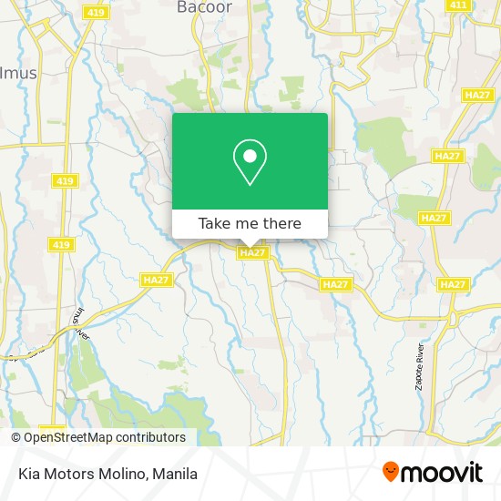 Kia Motors Molino map