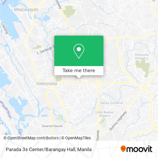 Parada 3s Center/Barangay Hall map