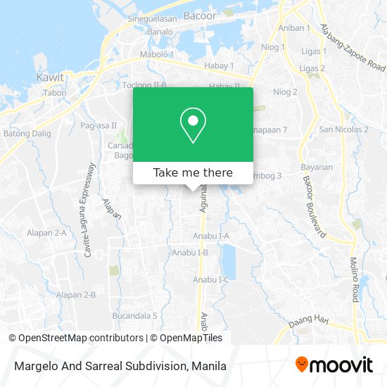 Margelo And Sarreal Subdivision map