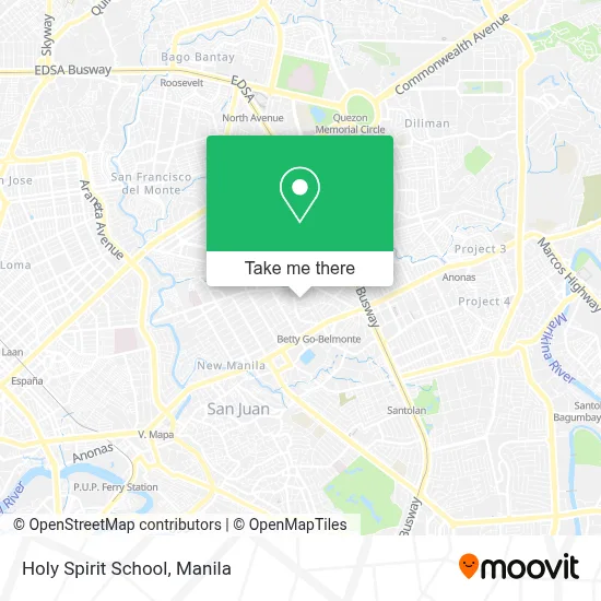 Holy Spirit School map