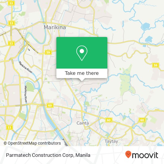Parmatech Construction Corp map