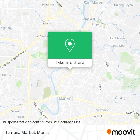 Tumana Market map